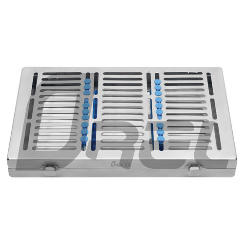 Cassetta di sterilizzazione per strumenti odontoiatrici - OBI 00935 - Orel Brands Industries - in acciaio inossidabile