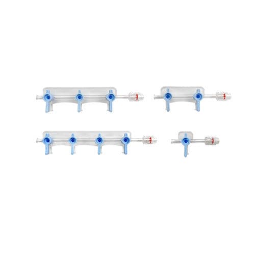 Rampa di infusione ad una via - A03MO series - HuBioMed - a 2 vie / a 4 vie / a 3 vie