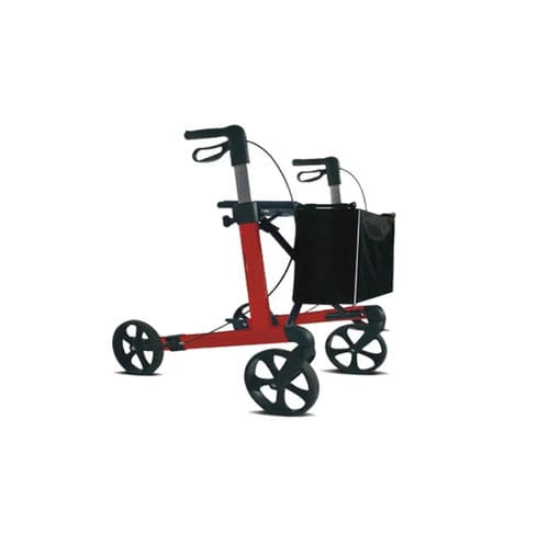 Deambulatore rollator a 4 ruote - LR550 - Shanghai Meddo Medical Devices Co., Ltd. - telaio in alluminio / con sedile / pieghevole