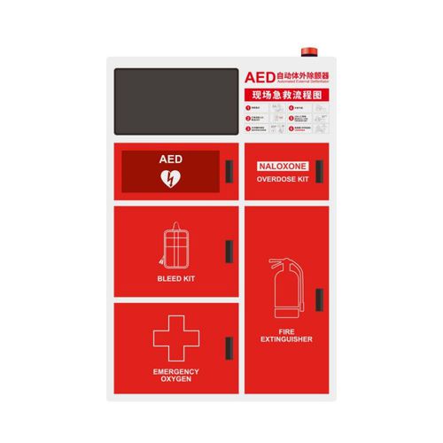 Armadio per defibrillatore - FAS - Shenzhen WAP-health Technology - per bombole di gas / di primo soccorso / con ripiano
