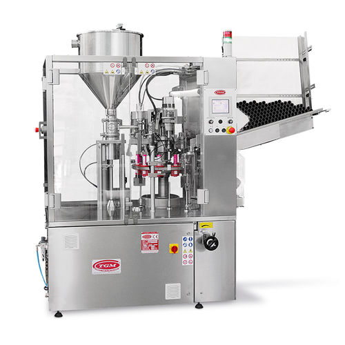 Macchina di riempimento automatica - E250 Matic - TGM - TECNOMACHINES srl - a pavimento / per tubi / per tubi