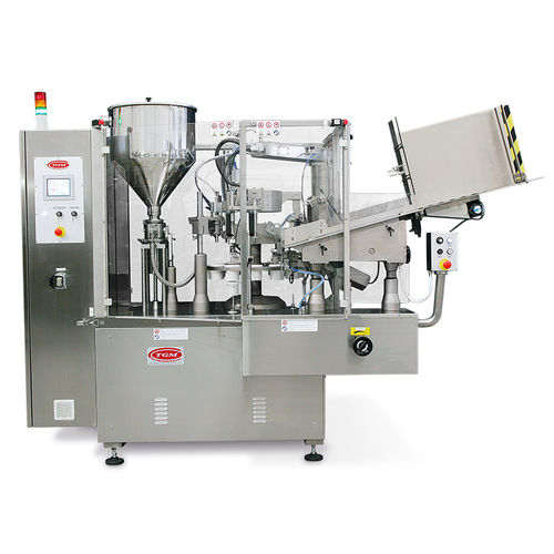 Macchina di riempimento automatica - S420 - TGM - TECNOMACHINES srl - a pavimento / per tubi / per tubi