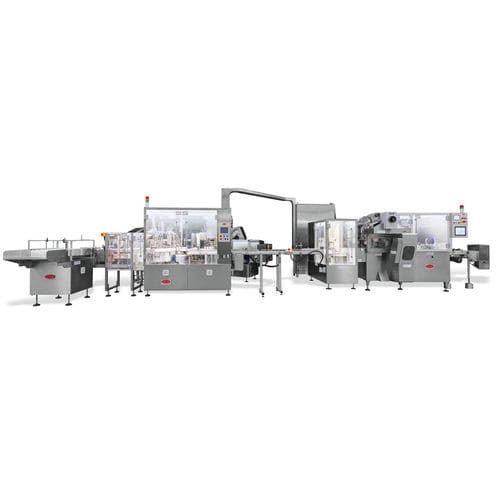 Macchina di riempimento di liquidi - M100-2 - TGM - TECNOMACHINES srl - per bottiglie / per tappi / per l'industria farmaceutica