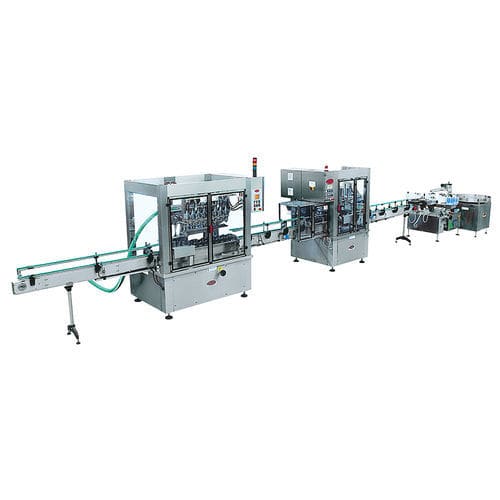 Macchina di riempimento per bottiglie - M100L - TGM - TECNOMACHINES srl - per l'industria farmaceutica / con sistema di incapsulamento