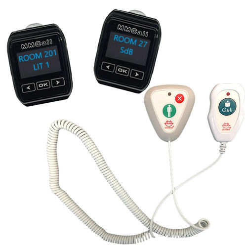 Sistema di allarme braccialetti - MMCall France - con geolocalizzazione / per sistema di localizzazione GPS