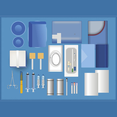 Kit medico di parto - XSSENTIAL Vein pack 11 - SYNDEO Medical - per accesso vascolare / sterile