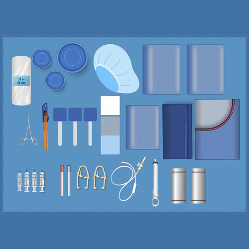 Kit medico per chirurgia - XSSENTIAL Vein closure tray II - SYNDEO Medical - intervento vascolare / sterile