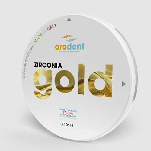 Materiale odontoiatrico in zircone - Gold  - Orodent srl - per ponti dentali / per corone dentali / per ricostruzione dentale