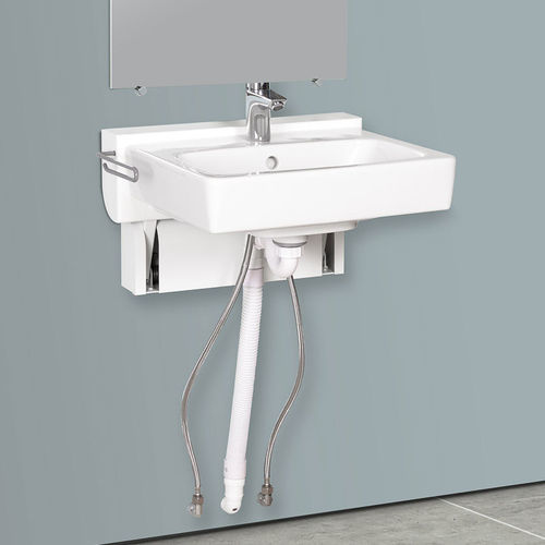 Lavandino per area di igiene - Quickwash - ROPOX - 1 postazione / a parete / ad altezza regolabile