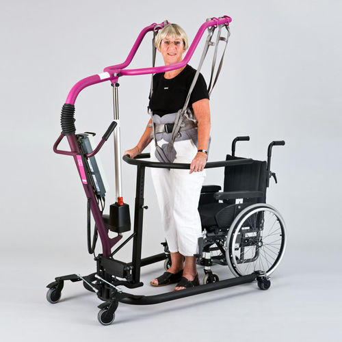 Verticalizzatore elettrico - 25-20035 - ROPOX - con rotelle / per deambulazione / con imbracatura