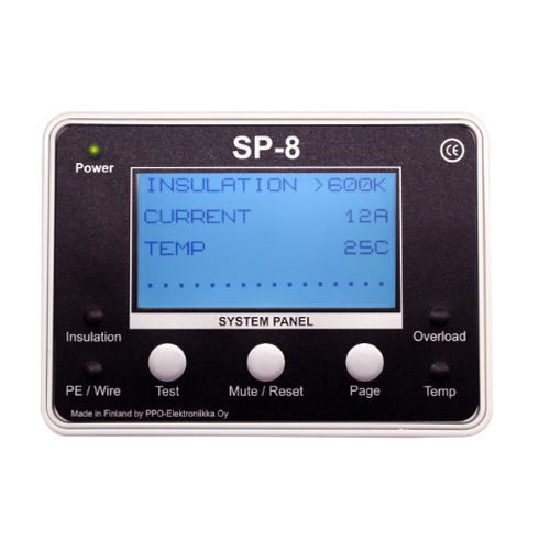 Controllore permanente di isolazione per blocchi operatori - SP-8 - PPO-Elektroniikka Oy - per unità di terapia intensiva / per locali medici di gruppo 2 / IEC 60364-7-710