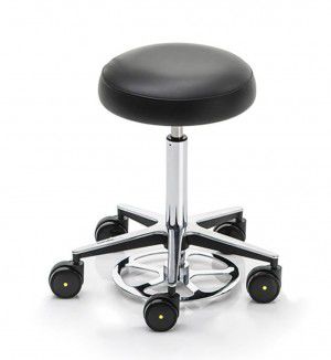 Sgabello per struttura sanitaria - OP Hocker - SOLENI Beauty - con schienale / con rotelle