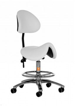 Sgabello per struttura sanitaria - VIII-4 - SOLENI Beauty - ad altezza regolabile / girevole / con rotelle