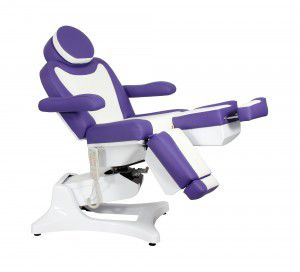 Poltrona per visita podologica - Queen IX Comfort - SOLENI Beauty - elettrica / ad altezza regolabile / con poggiagambe