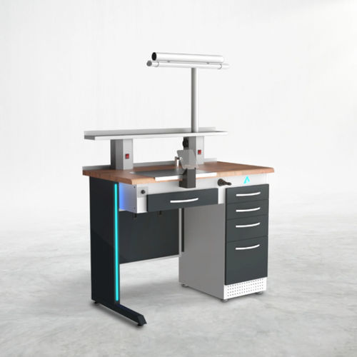 Postazione di lavoro per laboratorio odontotecnico didattica - TM1 - A4 Dental - con ripiani / con illuminazione / con cassetti