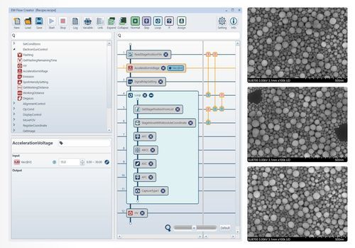 Software per microscopio elettronico a scansione - EM Flow Creator - Hitachi High-Tech Europe GmbH - per microscopio elettronico a trasmissione / da ricerca / di acquisizione