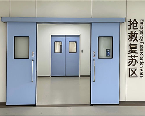 Porta di sicurezza - SLEEK - per camera bianca / scorrevole / automatica
