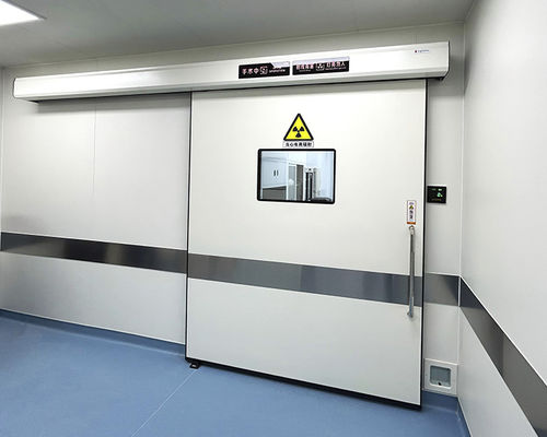 Porta di radioprotezione - SLQ-D-pb4.0 - SLEEK - per dipartimento di radiologia / scorrevole / in acciaio inossidabile