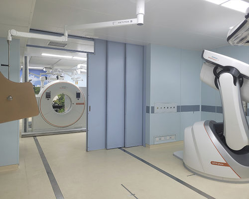 Porta di radioprotezione - SLH-COR-3T-pb4.0 - SLEEK - di sicurezza / a tenuta d'aria / a raggi X