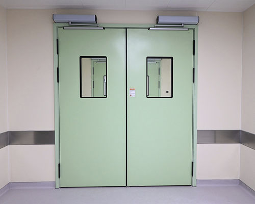 Porta di sicurezza - SLW-2-hpl - SLEEK - per ospedale / battente / automatica