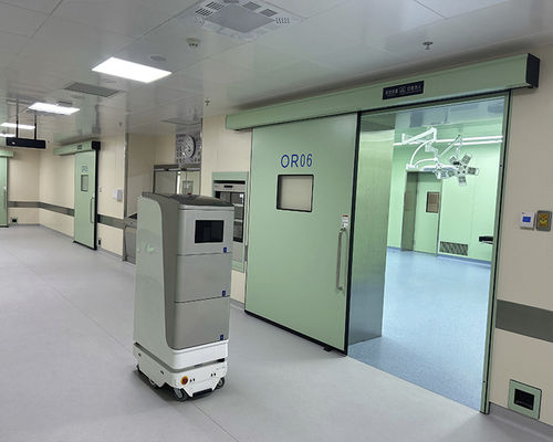Porta di radioprotezione - DR - SLEEK - per dipartimento di radiologia / scorrevole / ermetica