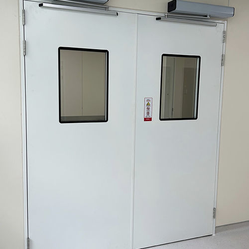 Porta a tenuta d'aria - SLW-2-STEEL - SLEEK - per sala operatoria / da laboratorio / battente