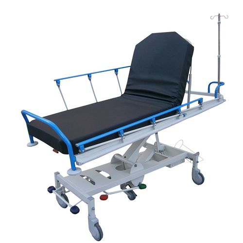 Barella con carrello di emergenza - 42728 - kinefis - idraulica / ad altezza regolabile / con schienale regolabile