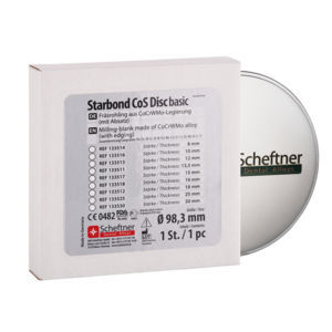 Materiale odontoiatrico CoCr - Starbond CoS Disc basic - scheftner dental - per ponti dentali / per corone dentali / per sistemi implantari