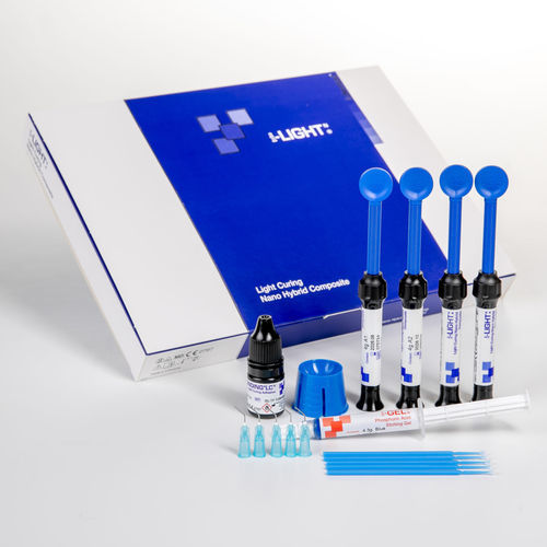 Materiale odontoiatrico in composito ibrido - i-LIGHT N - i-dental - per ricostruzione dentale / fotopolimerizzable / radiopaco