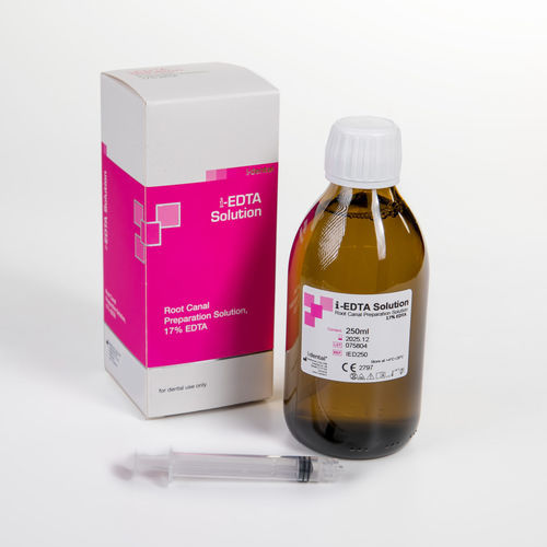 Materiale odontoiatrico in resina - i-EDTA - i-dental - per trattamenti canalari / liquido / trasparente