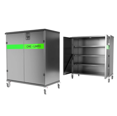 Carrello medico - MT 511  - Metahospitalar - di trasporto / 3 ripiani / a doppia porta