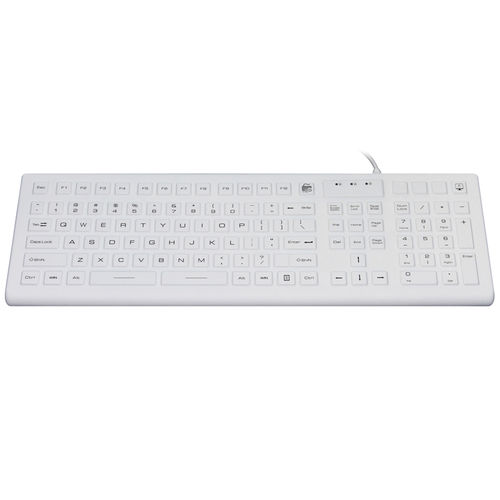 Tastiera medicale con tastierino numerico - JH-IKB310 - Jinghong Industrial - in silicone / USB / impermeabile
