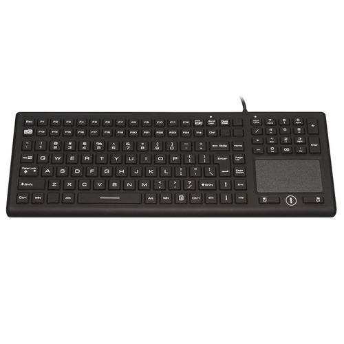 Tastiera con touchpad - JH-IKB370 - Jinghong Industrial - con tastierino numerico / in silicone / lavabile