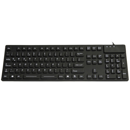 Tastiera medicale con tastierino numerico - JH-IKB105 - Jinghong Industrial - in silicone / lavabile / USB