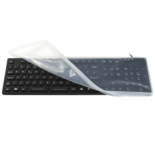 Tastiera medicale con tastierino numerico - JH-IKB105M - Jinghong Industrial - in silicone / lavabile / impermeabile
