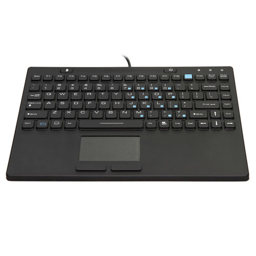 Tastiera medicale con touchpad - JH-IN86KB - Jinghong Industrial - in silicone / lavabile / disinfettabile