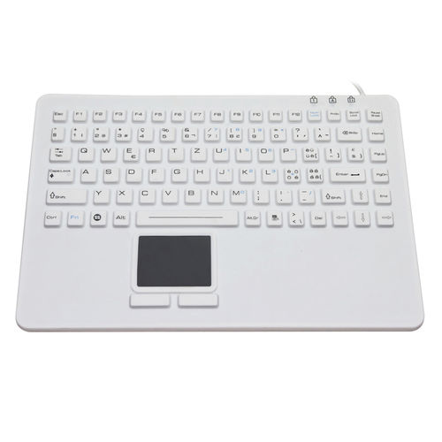 Tastiera medicale con touchpad - JH-IN87KB - Jinghong Industrial - in silicone / lavabile / disinfettabile