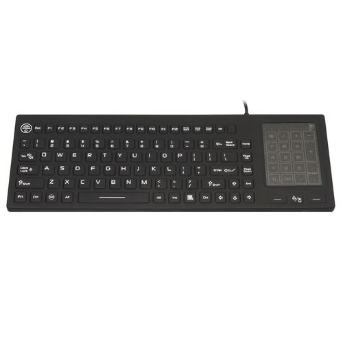 Tastiera medicale con touchpad - JH-IKB700 - Jinghong Industrial - in silicone / USB / impermeabile