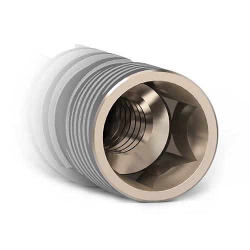 Impianto dentale conico - Advance XS  - Kinetical SRL - in titanio / ad esagono interno / dritto