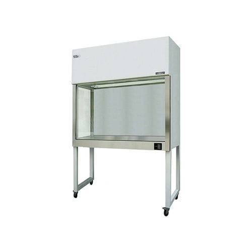 Banco pulito da laboratorio - BCM-1000 - Sujie Medical Equipment (Suzhou) Co., Ltd. - con rotelle / in acciaio inossidabile / in alluminio