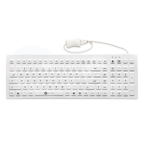Tastiera medicale con tastierino numerico - PRIME PRO KSI-U10200 - GETT Asia Ltd. - in silicone / impermeabile / ermetica