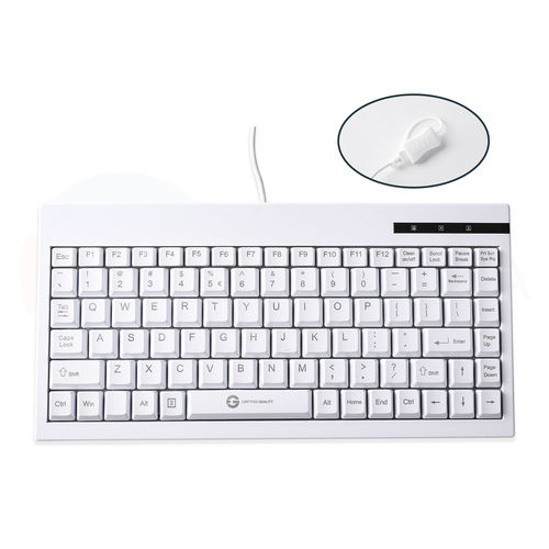 Tastiera medicale con puntatore - BASIC COMPACT KPL-U10300 - GETT Asia Ltd. - lavabile / USB / per controllo di infezioni