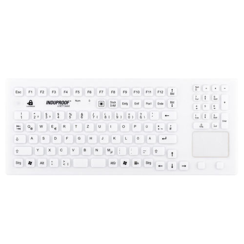 Tastiera medicale con touchpad - TOUCH KG22205 - GETT Asia Ltd. - in silicone / USB / impermeabile