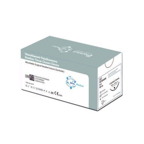 Filo di sutura assorbibile a lungo termine - Premisut PDO Barbed - Atlas Medical - per chirurgia dei tessuti molli / 4/0 / 3/0
