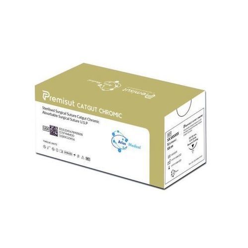 Filo di sutura assorbibile - Premisut Catgut Chromic - Atlas Medical - per chirurgia oftalmica / per chirurgia plastica / per chirurgia dei tessuti molli