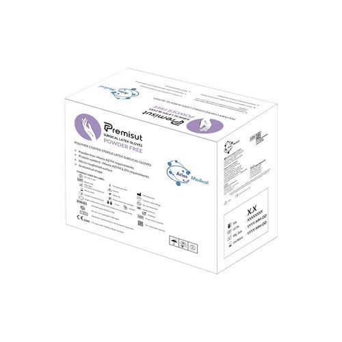 Guanto in lattice - AMSGPF series - Atlas Medical - per chirurgia / senza polvere / sterile
