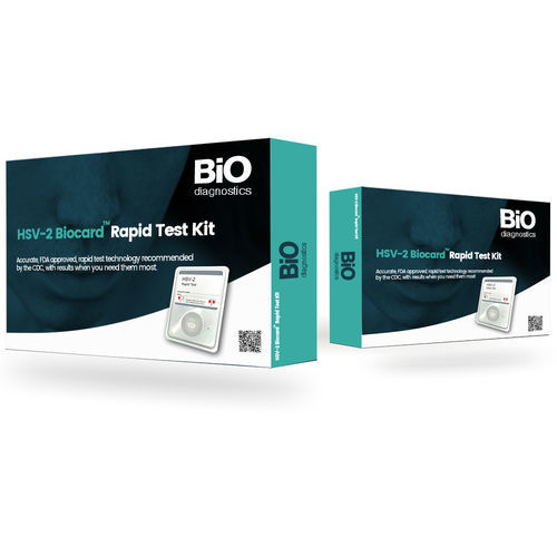 Test rapido allergico - BioCard™  - Bio Diagnostics ltd - del virus dell'herpes simplex / ELISA / CLIA