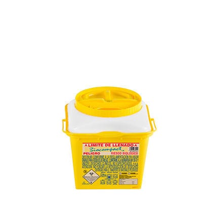 Contenitore per rifiuti - BioCompact - Sanypick Plastic SA. - autoclavabile / impilabile / sicuro