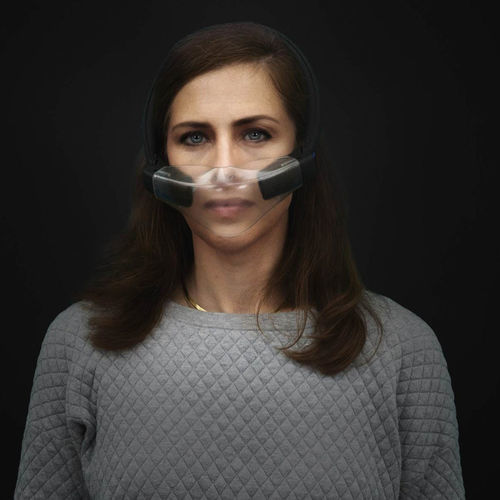 Maschera PAPR semimaschera - SecureAir GmbH - trasparente