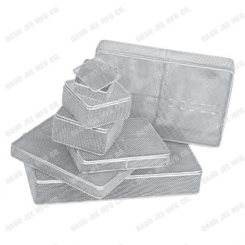 Cestello di sterilizzazione per strumenti - DJ-4344MMRL - DAUD JEE MFG. CO - perforato / in acciaio inossidabile / con griglia